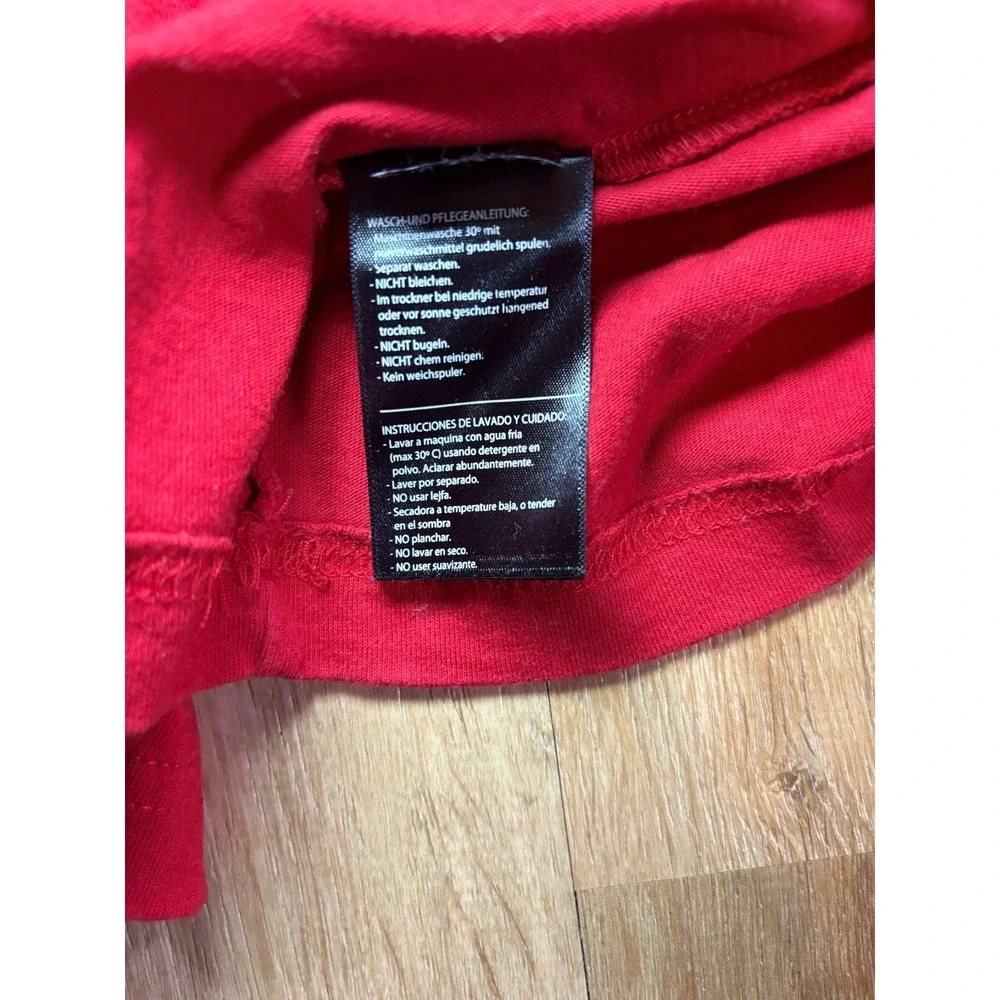Polaris‎ Men's Red Gray Raglan Tee Long Sleeve Shirt Size XL